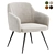 Hanner Upholstered Armchair - Colorful Elegance 3D model small image 1