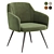 Hanner Upholstered Armchair - Colorful Elegance 3D model small image 2