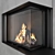 Impression Fireplace Wall Set 3D model small image 2