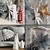 Scandinavian Stars Decor Set 3D model small image 3