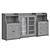 Modern White Storage Combination Shelving 3D model small image 4