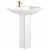 Elegant 24" Pedestal Sink 3D model small image 1