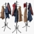 Versatile Freestanding Coat Rack 3D model small image 2