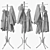 Versatile Freestanding Coat Rack 3D model small image 5