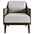 Avalon Modern Lounge Chair Model 3D model small image 3