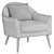 Elegant Swoon Juno Chair Model 3D model small image 5