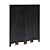 Sleek Black Lacquer Room Divider 3D model small image 3