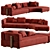 Modern Luxury Sofa CORONA 3D model small image 2