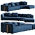 Modern Luxury Sofa CORONA 3D model small image 5