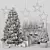 Festive 3D Christmas Decor Collection 3D model small image 6