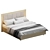 Elegant Beige Innovo Lux Bed 3D model small image 2