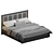 Elegant Beige Innovo Lux Bed 3D model small image 5