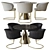 Elegant Visionnaire Carmen Chair Set 3D model small image 2