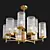 Elegant Odeon Light Chandelier 76cm 3D model small image 2