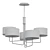 Elegant T59 Quintet Chandelier 3D model small image 2