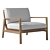 Modern Mesa Lounge Chair 3D model small image 3