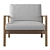 Modern Mesa Lounge Chair 3D model small image 5