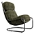 Elegant Retrò-Inspired Columbus Armchair 3D model small image 1