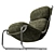 Elegant Retrò-Inspired Columbus Armchair 3D model small image 5