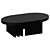 Ottawa Black Coffee Table - Sleek Modern Design 3D model small image 1