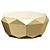 Gold Diamond Coffee Table: Modern Elegance 3D model small image 1