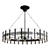 Elegant Laura Kirar Chandelier Gold 3D model small image 1