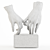 Contemporary Hand Sculpture Decor Piece 3D model small image 4