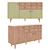 Frida 10 Colourful Drawer Chest 3D model small image 6