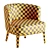 Modern Upholstered Fabric Easy Chair 3D model small image 7