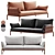 Sleek Reva Twist Sofa Model 3D model small image 1