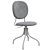 Idekulla Dark Gray Swivel Chair 3D model small image 1