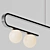 Elegant Atlas Linear Suspension Light 3D model small image 3