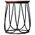 Modern Round Side Table HOUSTON 3D model small image 2