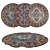 Variety Round Carpets Set 3D model small image 1