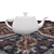 Variety Round Carpets Set 3D model small image 5