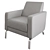 Modern Classic Fly Armchair 3D model small image 1