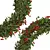 Elegant Holiday Wreath Decoration 3D model small image 2