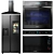 Samsung Black Stainless Kitchen Collection 3D model small image 1