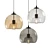 Dual Glass Ball Pendant Lights 3D model small image 1