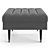 Eichholtz Margot Upholstered Bench 3D model small image 5