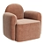 Modern Lounge Armchair in Aldermaston 3D model small image 4