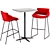 Modern Barstool Set with Tables 3D model small image 2