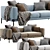 Romeo 2-Seater Modern Sofa 3D model small image 3