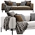 Romeo 2-Seater Modern Sofa 3D model small image 5