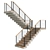 Contemporary Concrete Staircase Design 3D model small image 1