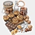 Decadent Chocolate Muffins & Nuts 3D model small image 2