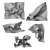 Crumpled Paper Sheets 3D model small image 2