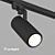 Adjustable Angle Cylinder Track Light 3D model small image 1