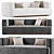 Modern Ivory Boucle Sofa Model 3D model small image 1