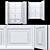 French Wooden Windows Set 02 3D model small image 7